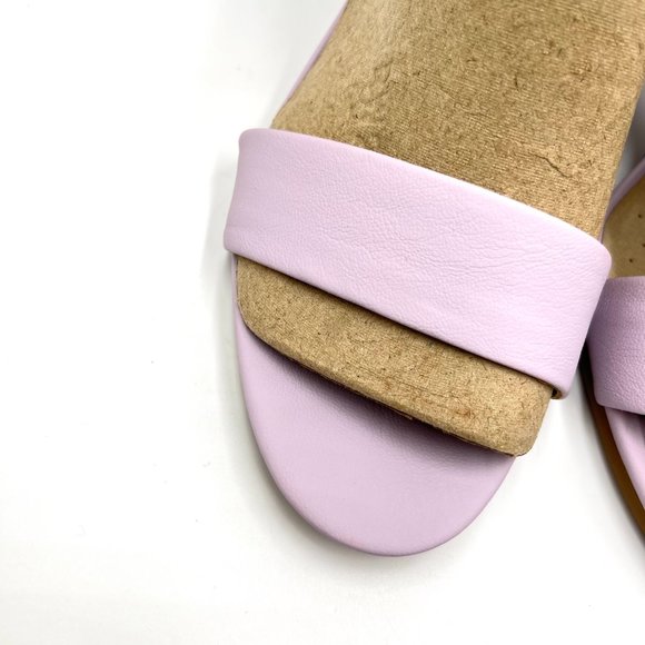 Lifestride Averly Lilac Pink Purple Faux Vegan Leather Heeled Sandals Shoes 11M‎ - Picture 4 of 15